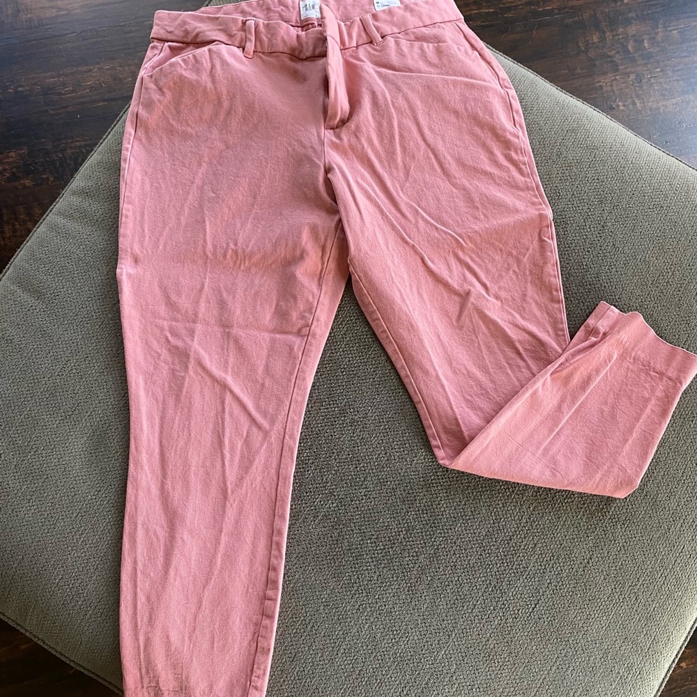 Ankle length skinny stretch trousers